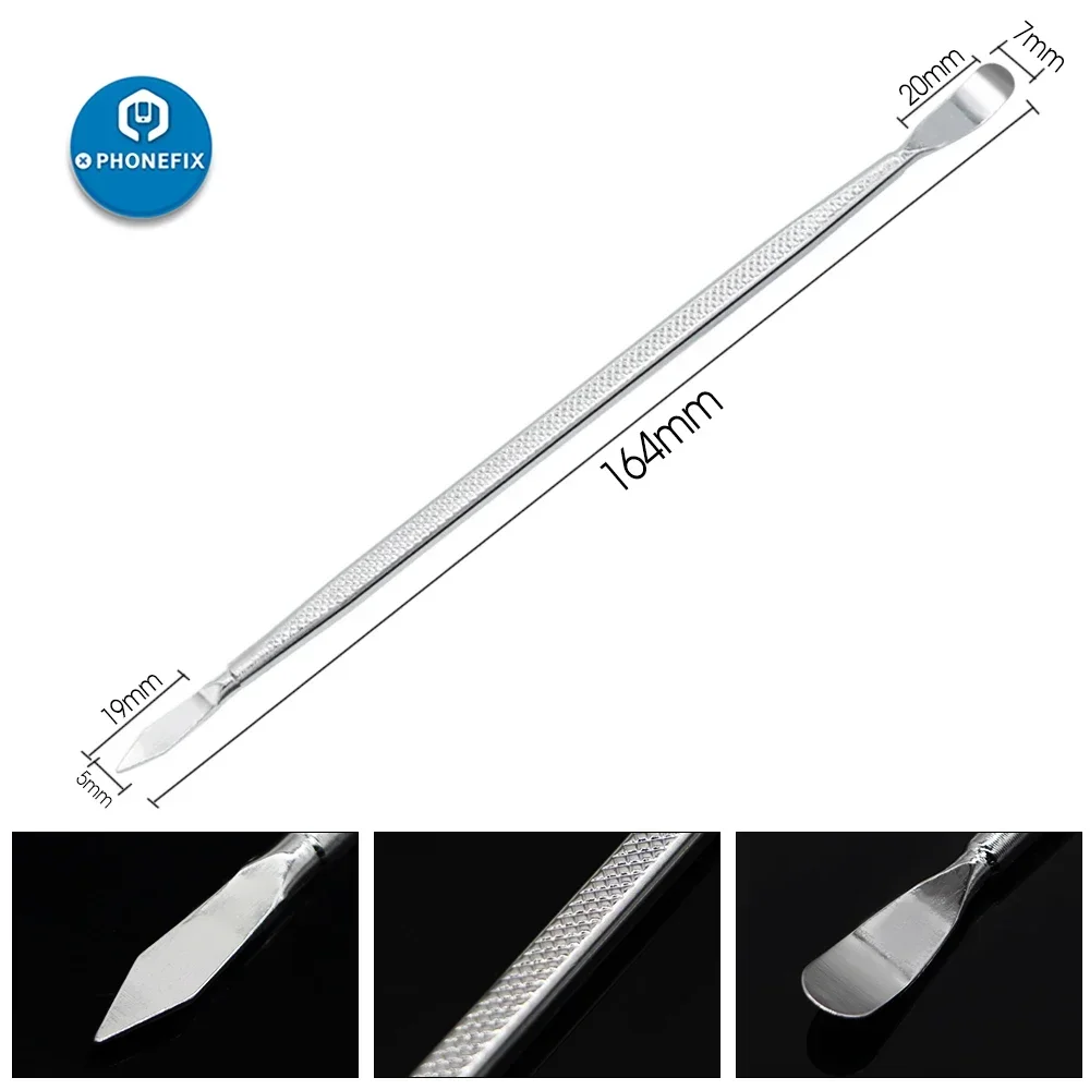 3-delig Roestvrijstalen Duurzame Metalen Pry Spudger Handleiding Koevoet Voor Telefoon Lcd-Scherm Demonteren Opening Reparatie Handgereedschap Set