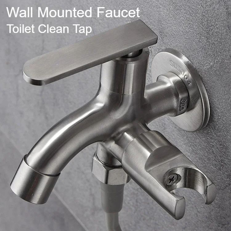 304 Stainless Steel Toilet Bidet Spray Set Multi-functional Toilet Sprayer Handheld Faucet High Pressure Shower Head Kits view 4