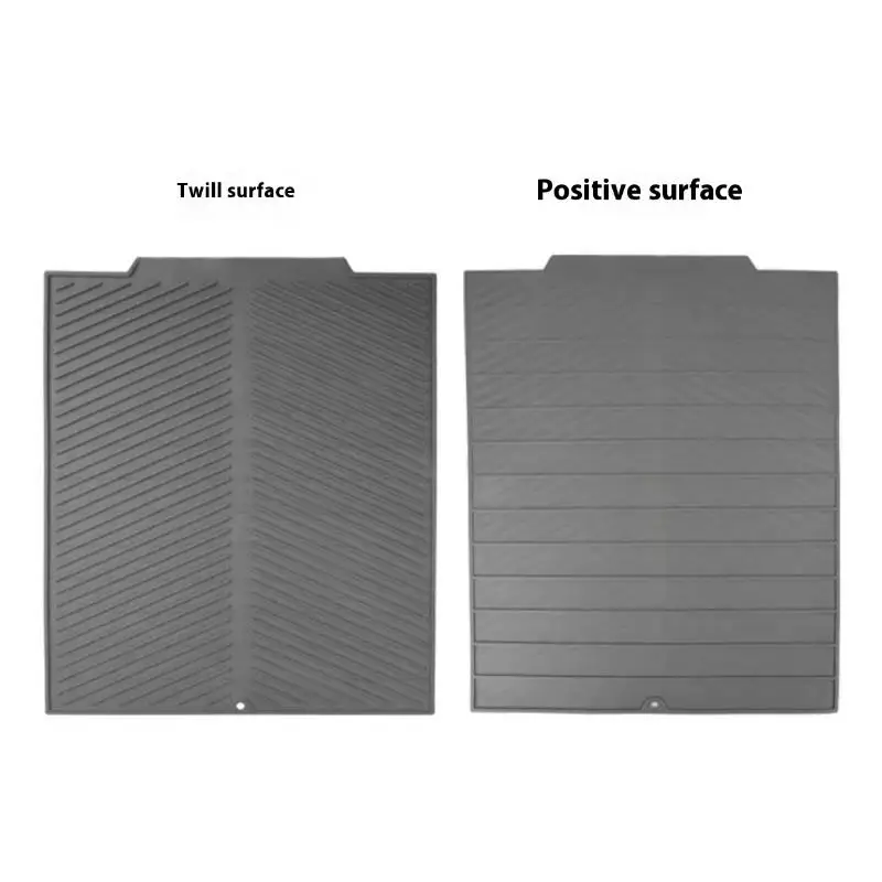 عدم الانزلاق الحصير مكافحة تحرق كوستر المطبخ سيليكون استنزاف الوسادة مع ثقب تجفيف حصيرة الأواني طبق استنزاف حصيرة لأدوات المائدة المطبخ