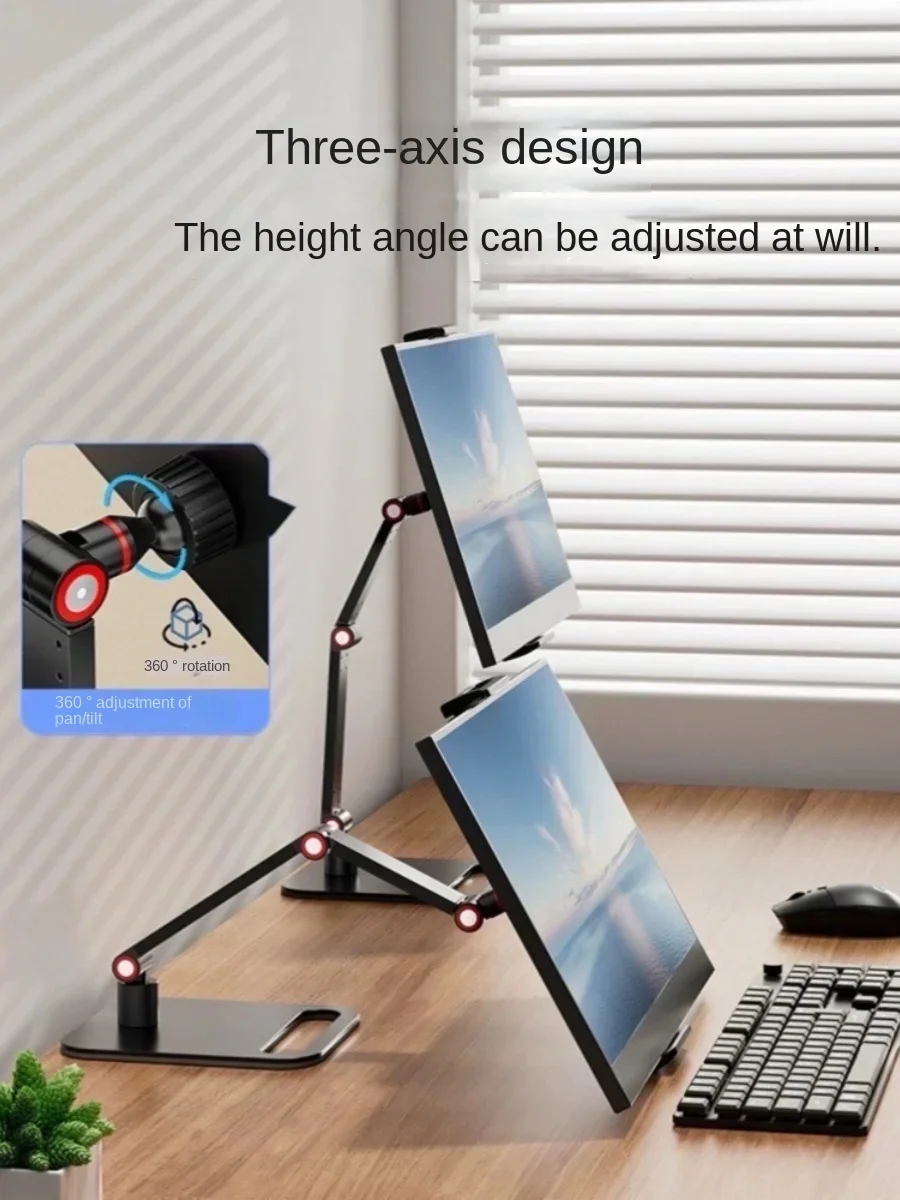 Suporte de tela portátil, estendido Sub-Screen, ajustável Tablet Prateleira