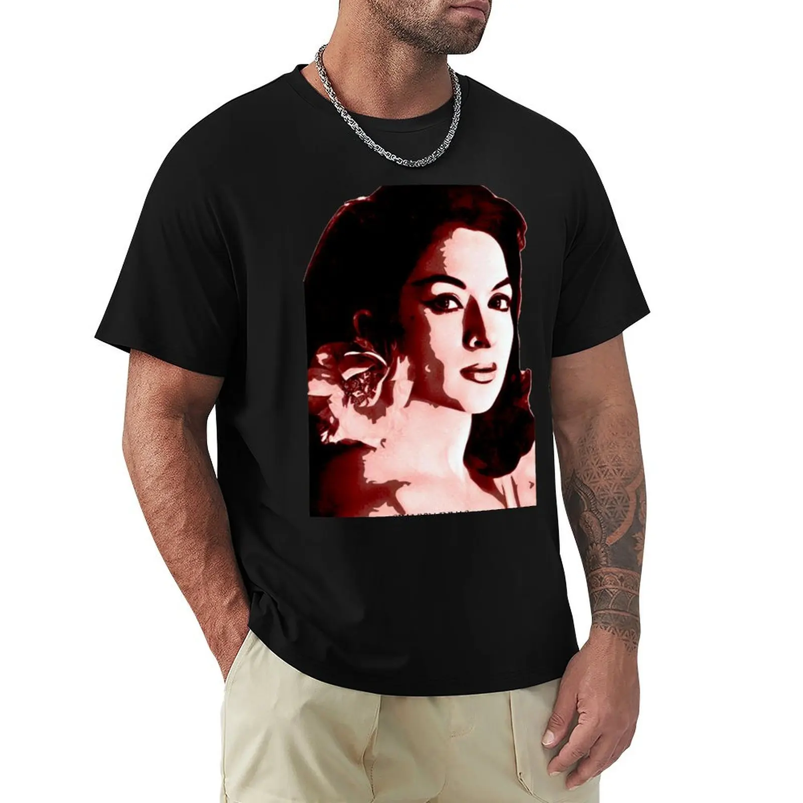 

LOLA FLORES rd T-Shirt Basic Plain Tee for Spring and Summer