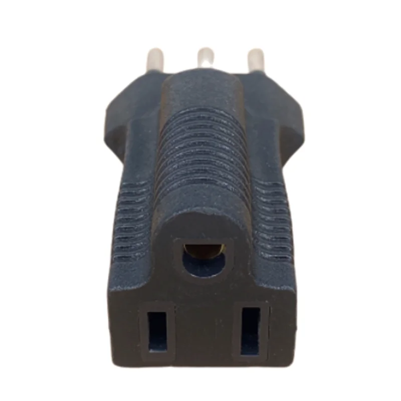 1PCS Italy Male Plug to USA AC Nema 5-15R Female Power Adapter US 3 Prong to Italy Travel Plug Connector