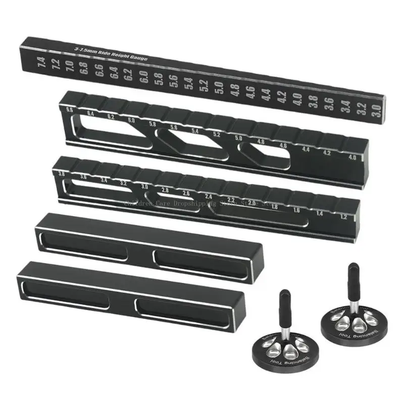 Misuratore altezza marcia Pratico calibro caduta del telaio in metallo Strumento bilanciamento della misurazione per