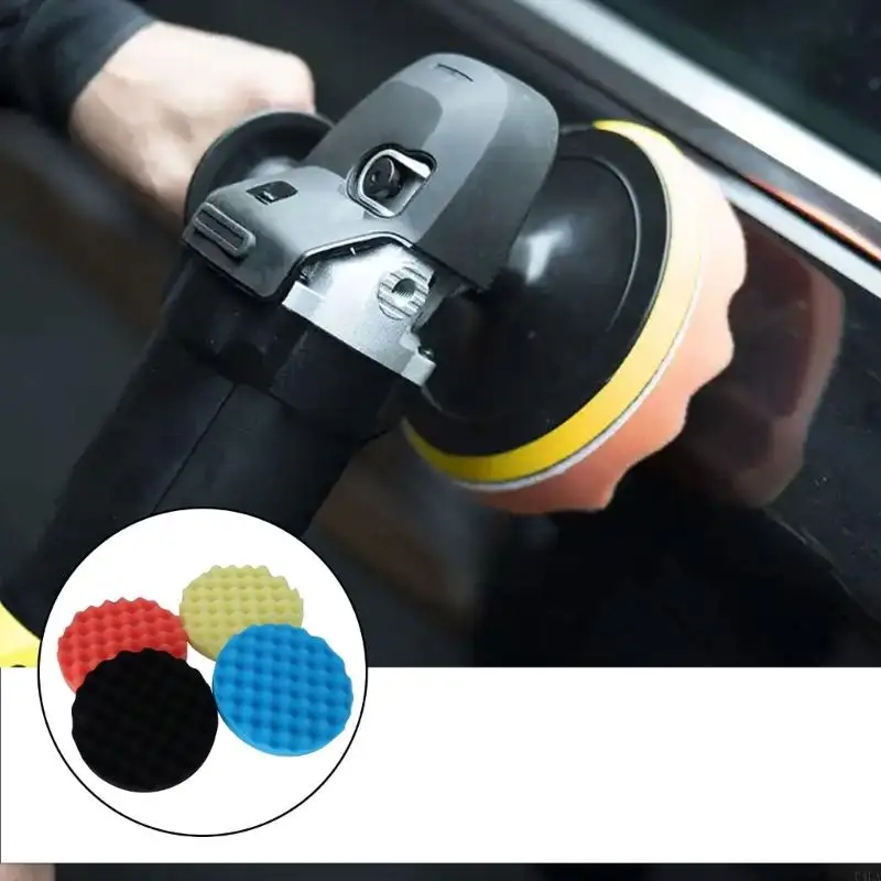 U4LA spugne per lucidatura da 4 pezzi da 7 pollici per tampone per lucidatrice per auto