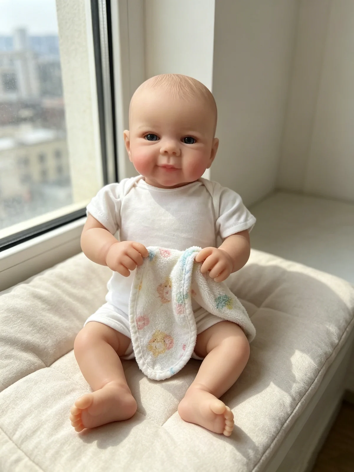 

19" Juliette Realistic Reborn Doll, Multiple Layers 3D Skin Visible Veins, Real Life Newborn Baby