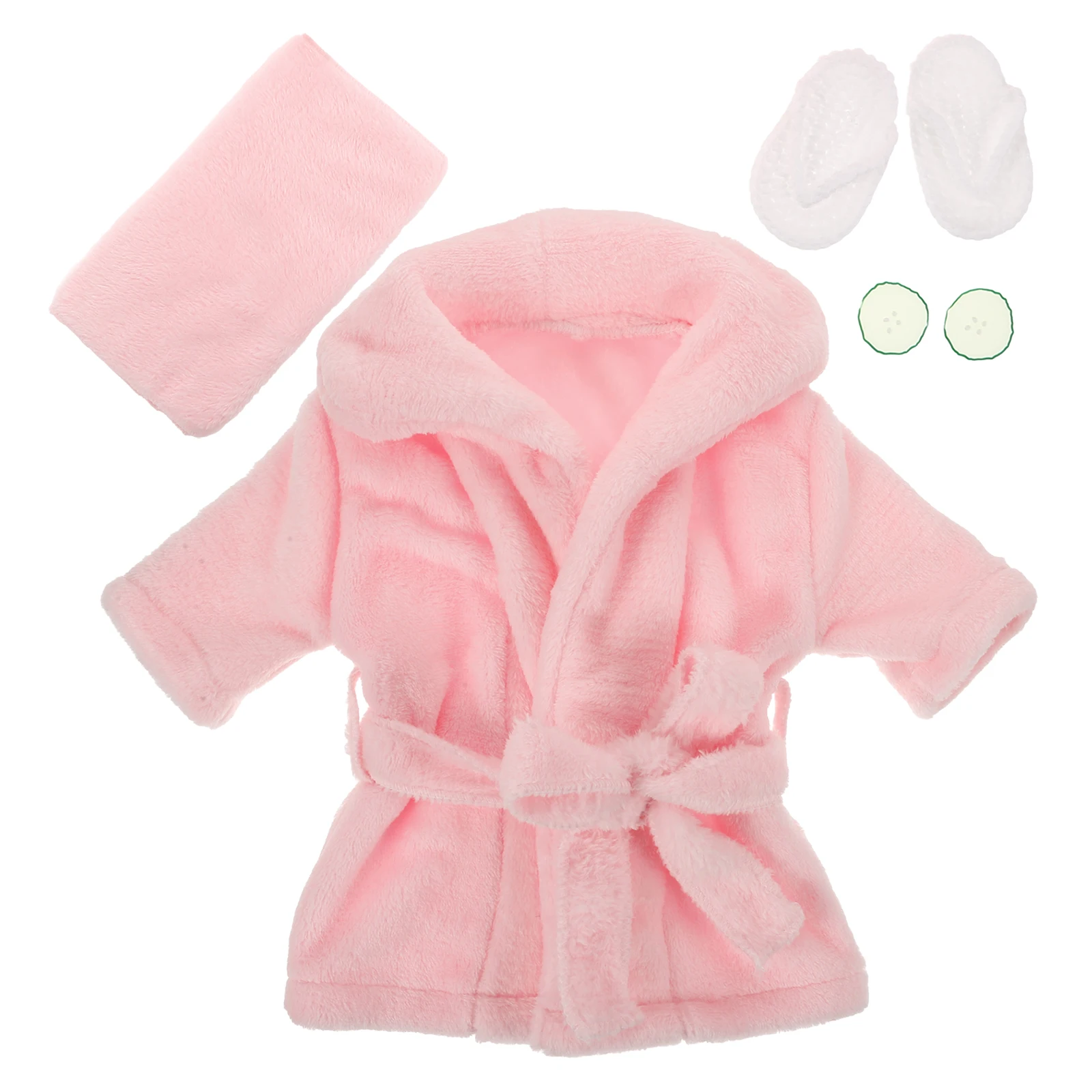 

Baby Photography Bathrobe Set Hooded Towels Coral Fleece Material Gentle Skin Toddler Photo Prop Beach Birthday Accessories Kids