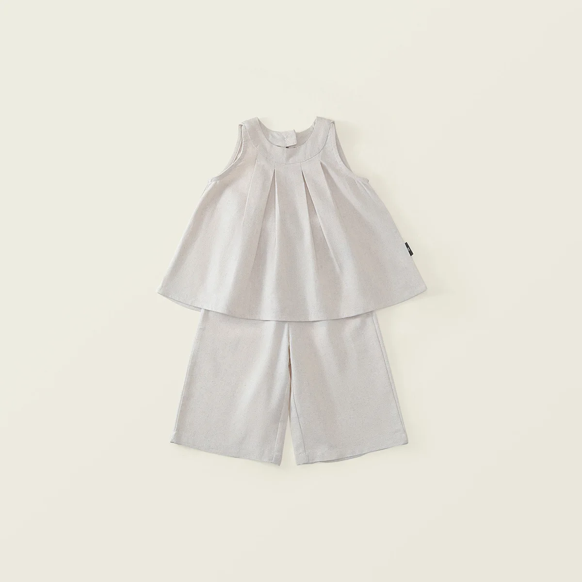 Girls' Summer Set 2026 New Kids Sleeveless Hanging Neck Top + Wide Leg Japanese and Korean Style Children's Set Two-piece Set