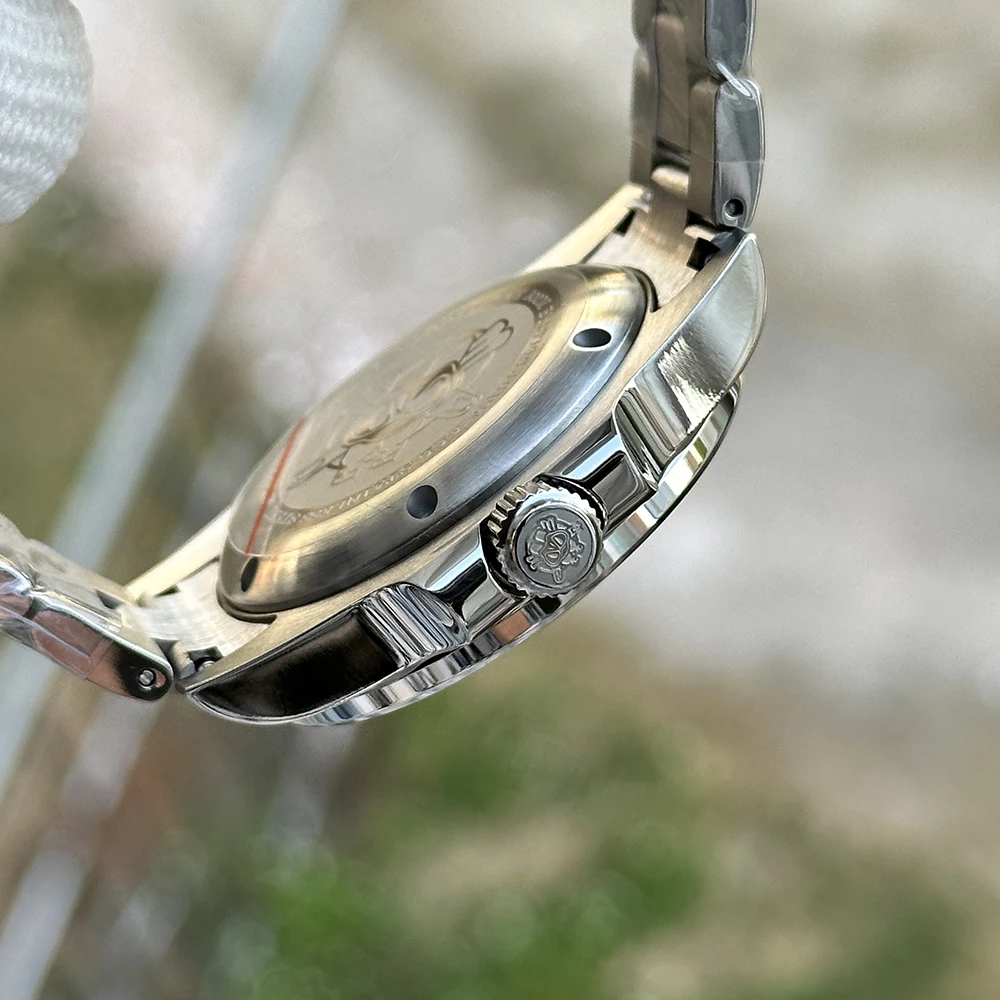 STEELDIVE Official GMT SD1992 Fashion Watches Steel Bezel 4 Pointers NH34 Movement Super Luminous Dive 300M Waterproof Watch view 3