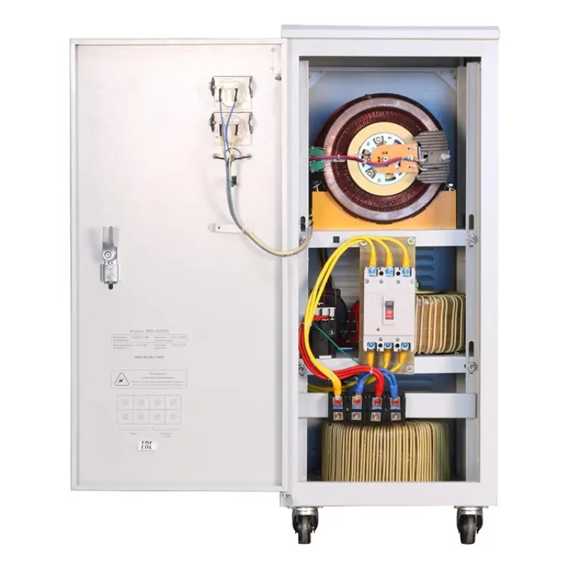 Stabilizzatore regolatore di tensione automatico AVR con bobina in rame servo 20KVA