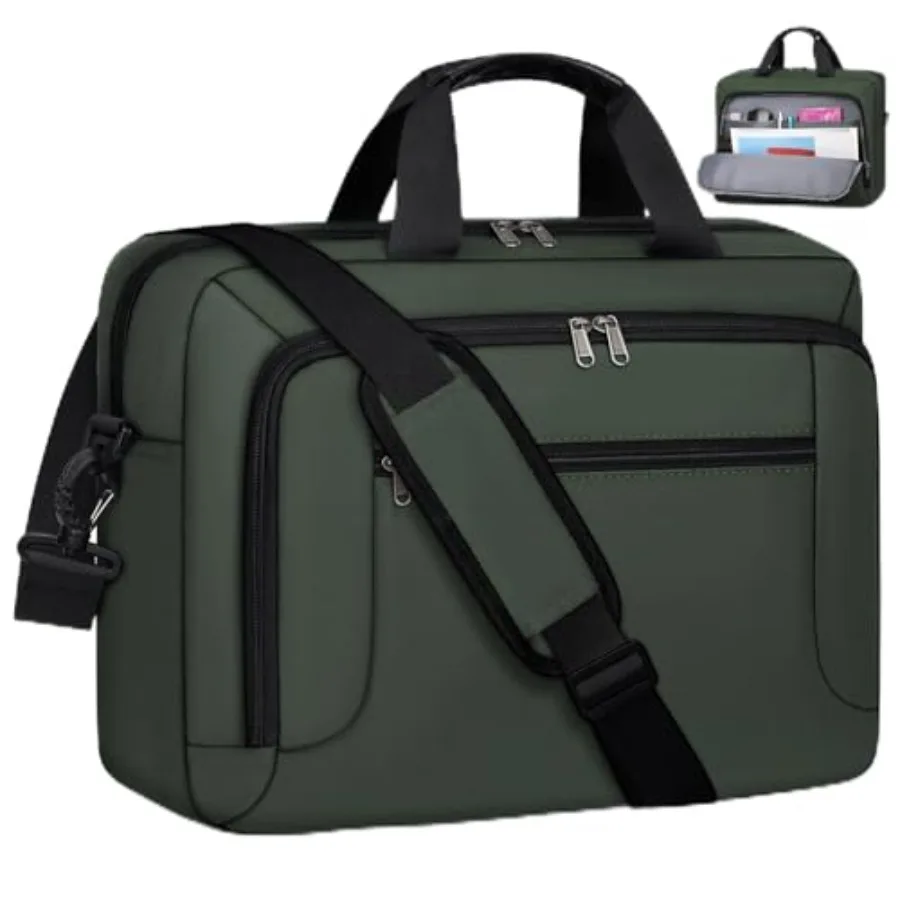 

Laptop Bag.3 Laptop Briefcase Large Waterproof Laptop Case for Men Women Business Office Work Computer Bag Adjustable Shoulder