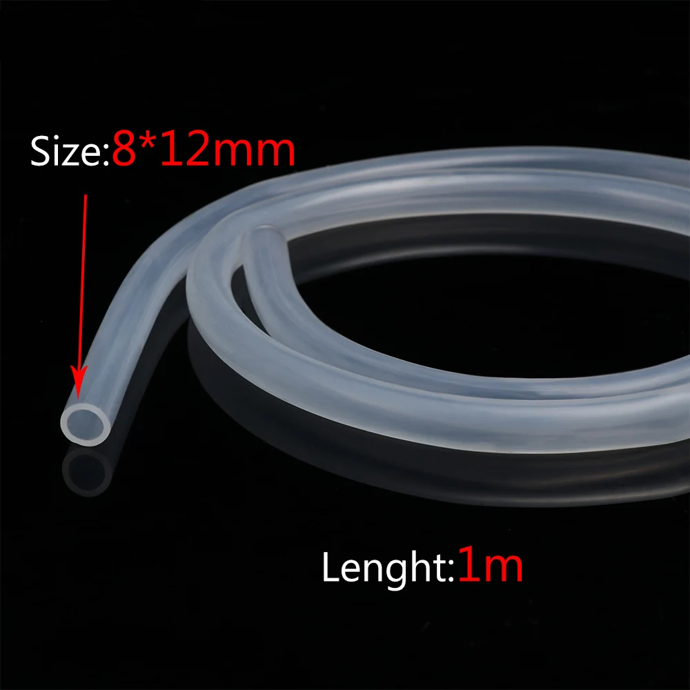 

1M Transparent Clear Out Diameter 4~16mm Silicone Rubber Hose Plumbing Hoses Beer Milk Pipe Flexible Tube