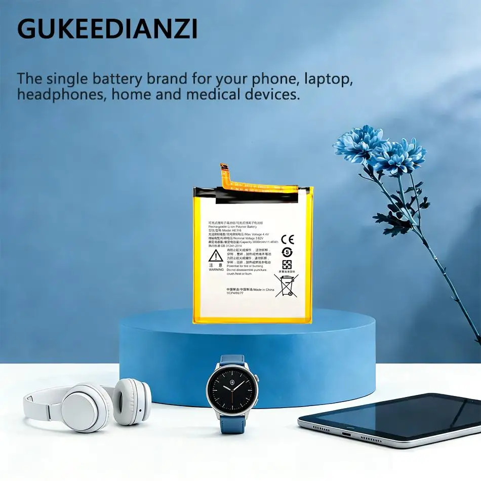 

Аккумулятор HE316 для Nokia 6 TA-1000 TA-1003 TA-1021 TA-1025 TA-1033 TA-1039, 3000 мАч, безопасный, для мобильного телефона