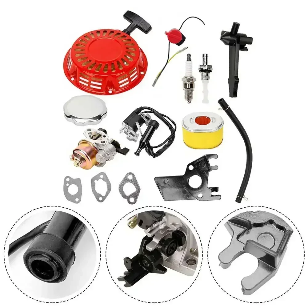 1 Satz umfassendes Tune-Up-Service-Kit für Honda GX160 GX140 GX200 5 5 PS mit Rückstoßvergasung, Vergaser, Zündspulenfilter