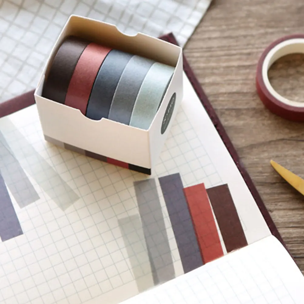 

45 Rolls Colored Tape Decoration Washi Gift Wrapping Creative Paper DIY Photo Album Handbook