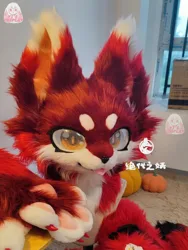 Furry Head Cosplay Kemono Fursuit Handmade Customized Fursuit Kemono Head Role Play Furry Custom Headsets Beast