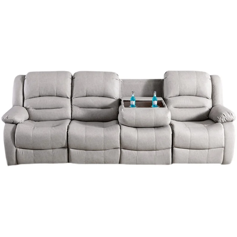 

Space capsule sofa combination electric technology fabric living room three-person function