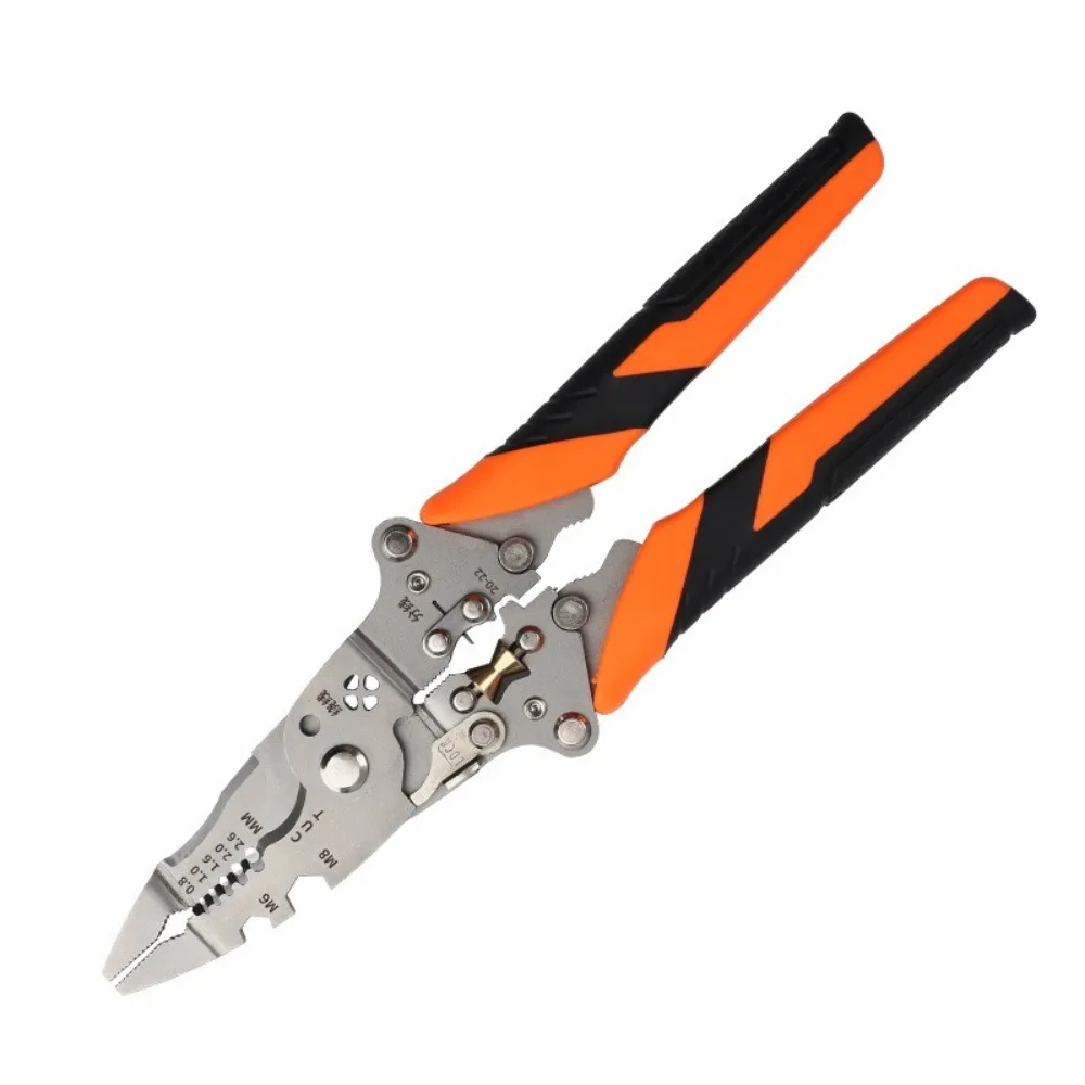 14 in 1 Universal Wire Stripping Pliers Multi-function Wire Peeling Cutting Dividing Electrical Work Hand Tools Crimping Pliers