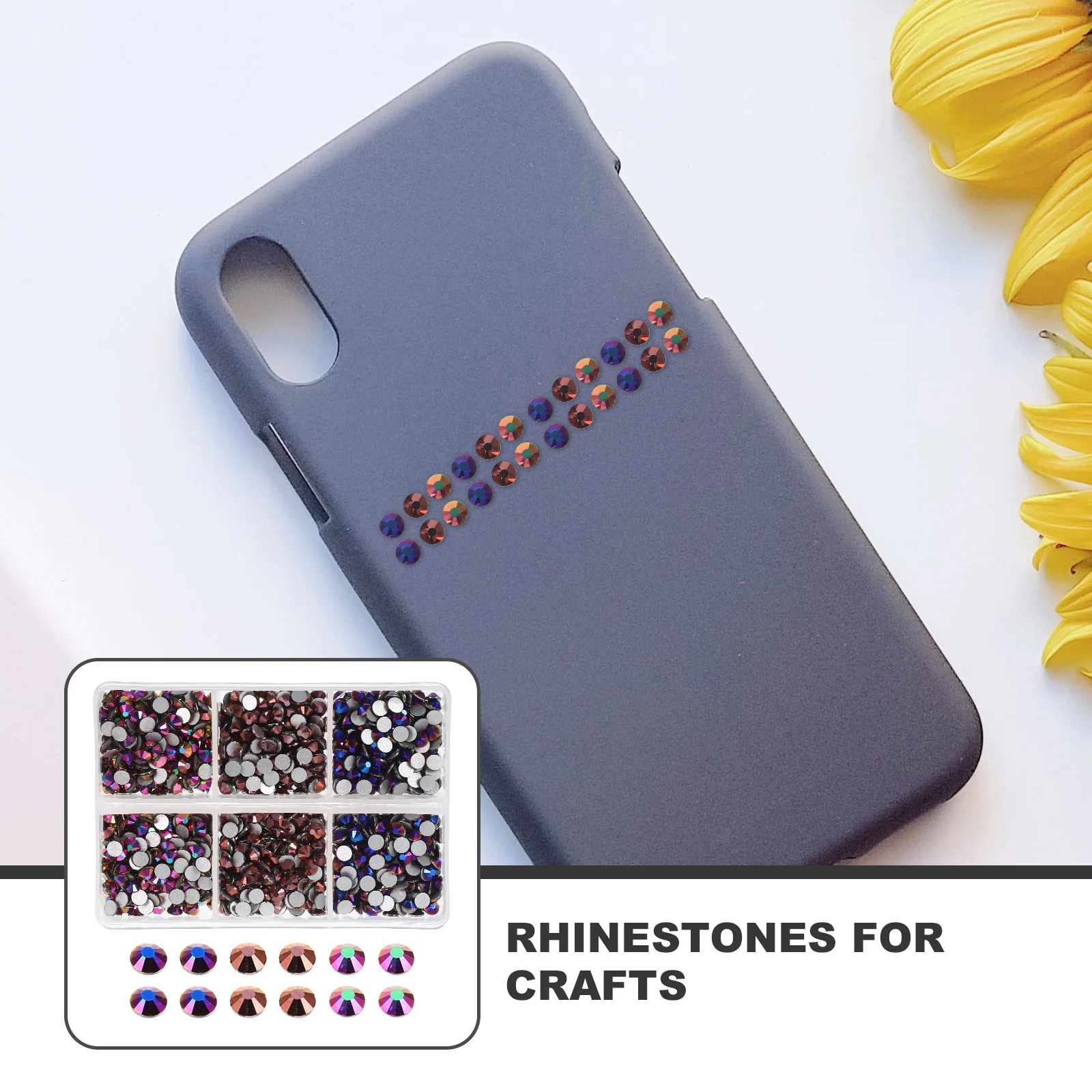 

1440pcs Decoration Set Flatback Rhinestones For Diy Crafts Clothes Shoes Phone Case Jewelry Scrapbook
