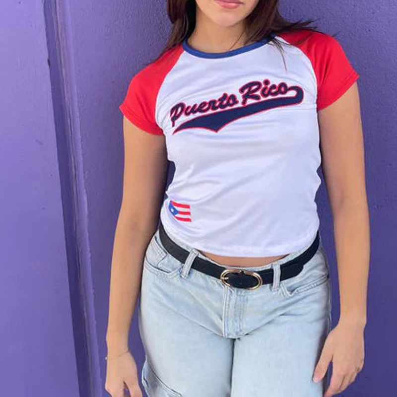 Moda Gothic Hip Hop Summer Damska koszulka Y2K Harajuku Hip Hop Street Wear High Street Gothic Retro Casual Letter Embroidery