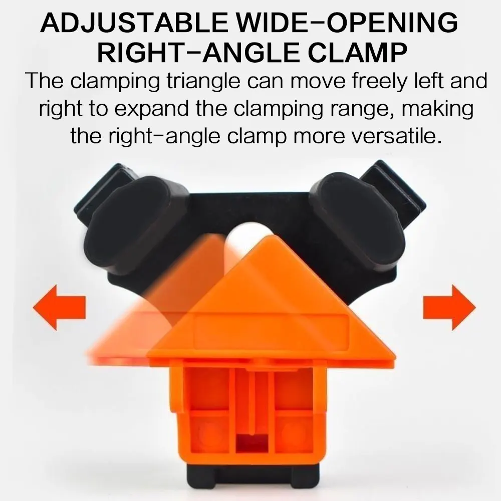 Premium Woodworking Carpentry 90 Degree Right Angle Corner Clamp Kit for Cabinet Assembly Photo Frame Furniture Repair Adjustable Precision Positioning Fixture Heavy Duty Aluminum Wood Holder Hardware Tool Set