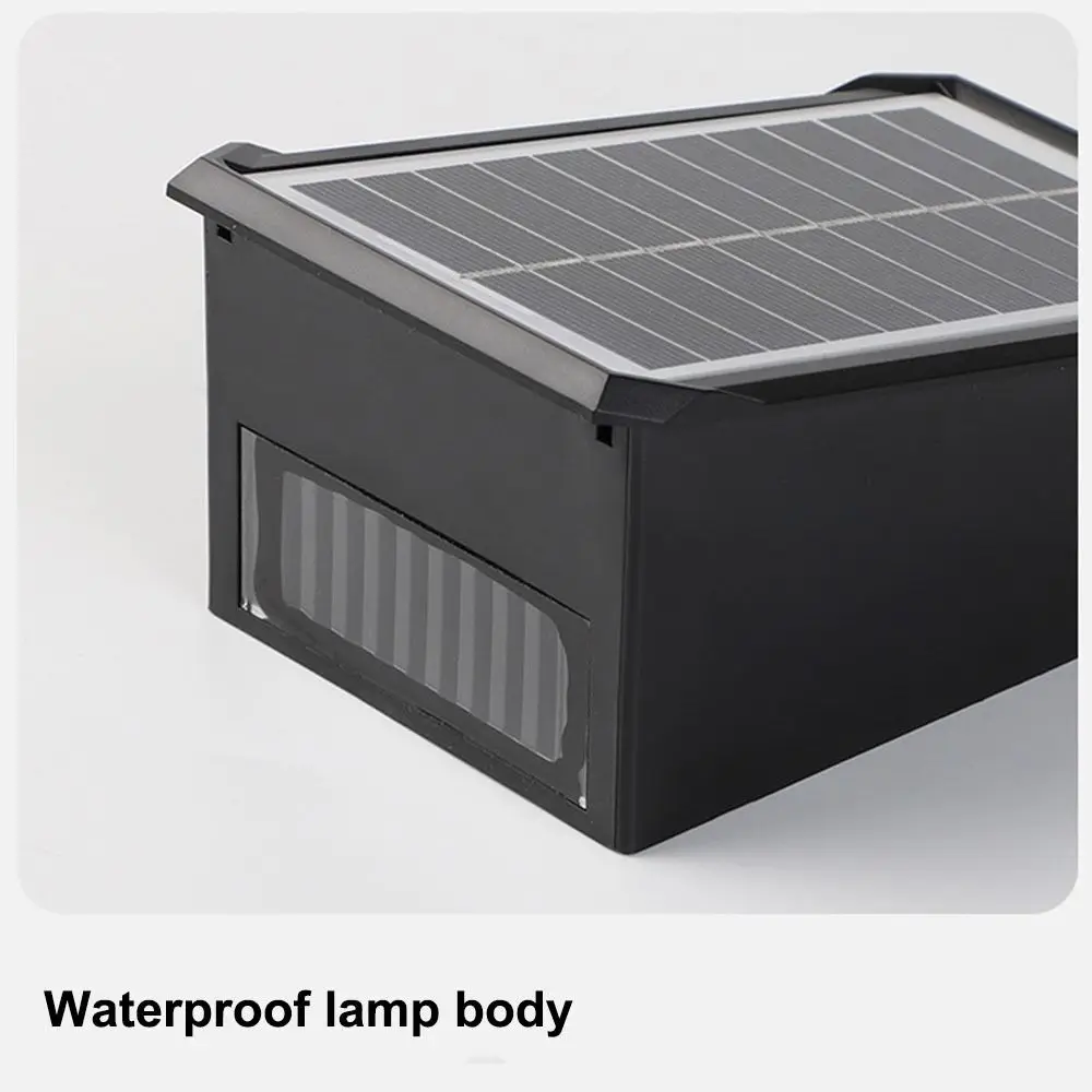 Automatic Lighting Solar Wall Lamp IP65 Waterproof Energy Saving Outdoor Solar LED Light Easy To Install Up and Down