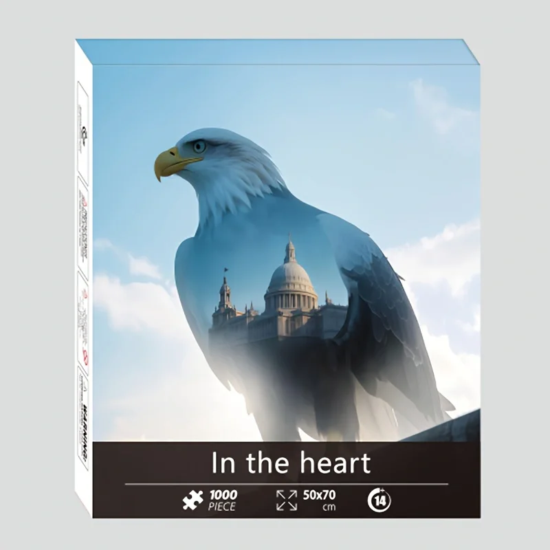 

Пазл In The Heart 70x50 см - 1000 деталей, винтажный дизайн в стиле любовного искусства для домашнего декора, идеальный рождественский подарок для взрослых и семей.