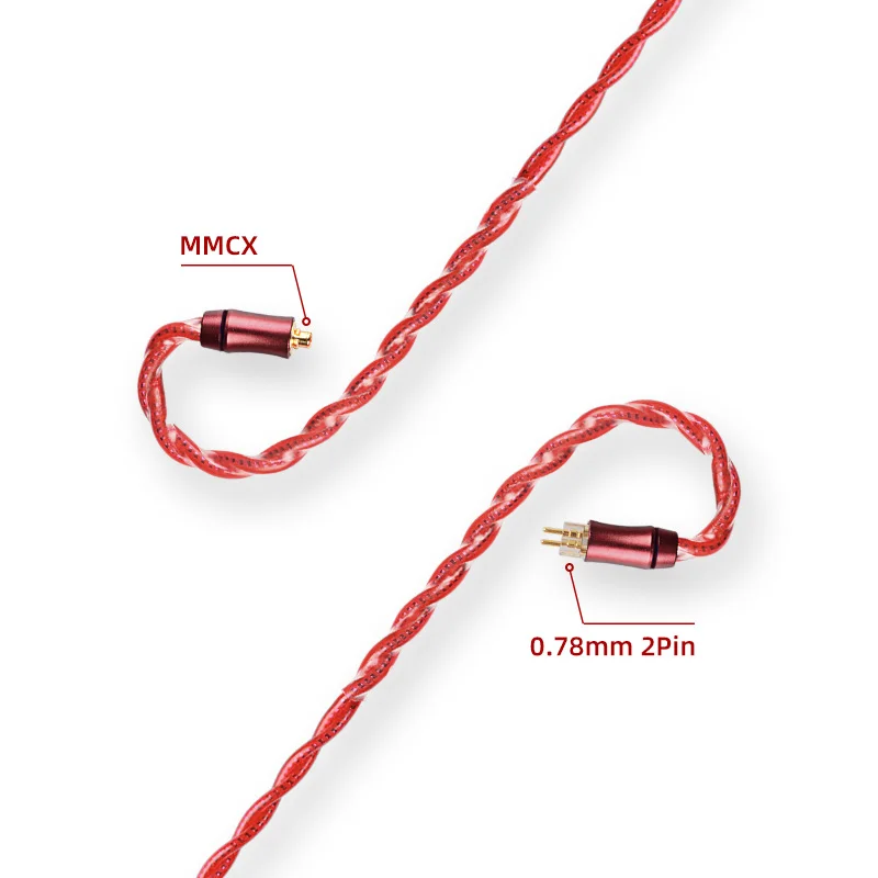 NiceHCK Maple Vlaggenschip Oordopjes Kabel Lanthaan Gebaseerde Zeldzame Aarde Koperlegering HIFI Draad 3.5/2.5/4.4 MMCX/0.78/N5005 2Pin voor Lofty