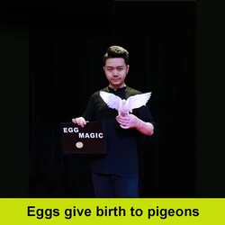 Magic Tricks Eggs Give Birth to Pigeons Wonderful Gimmick Stage Magic For Annual Party Adults Magia Toy Black Book Magic Props