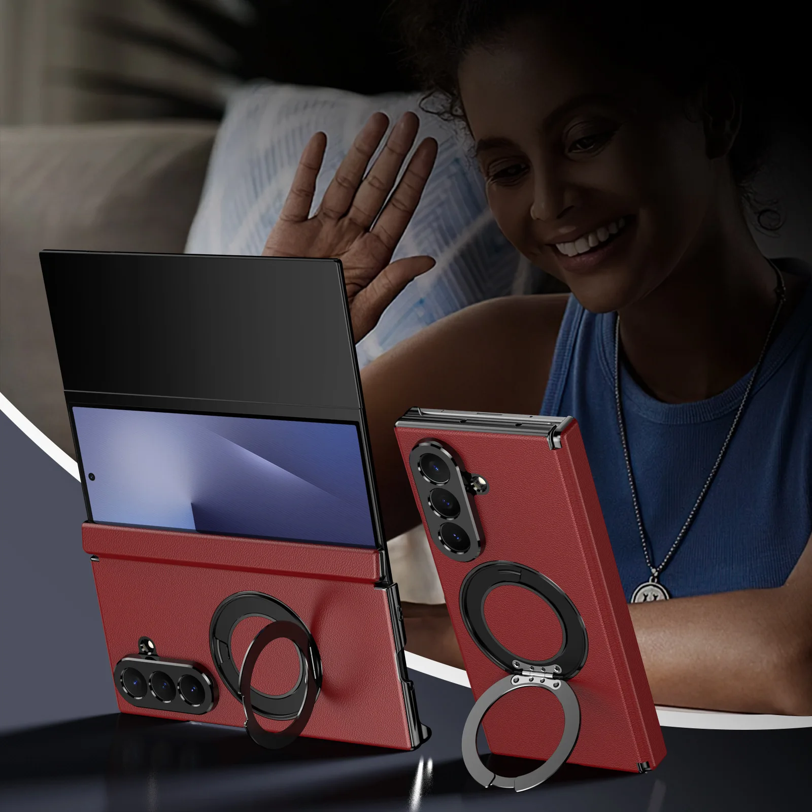 Suitable for Samsung Z TriFold triple-fold phone case, providing a professional appearance and shock-proof protection.