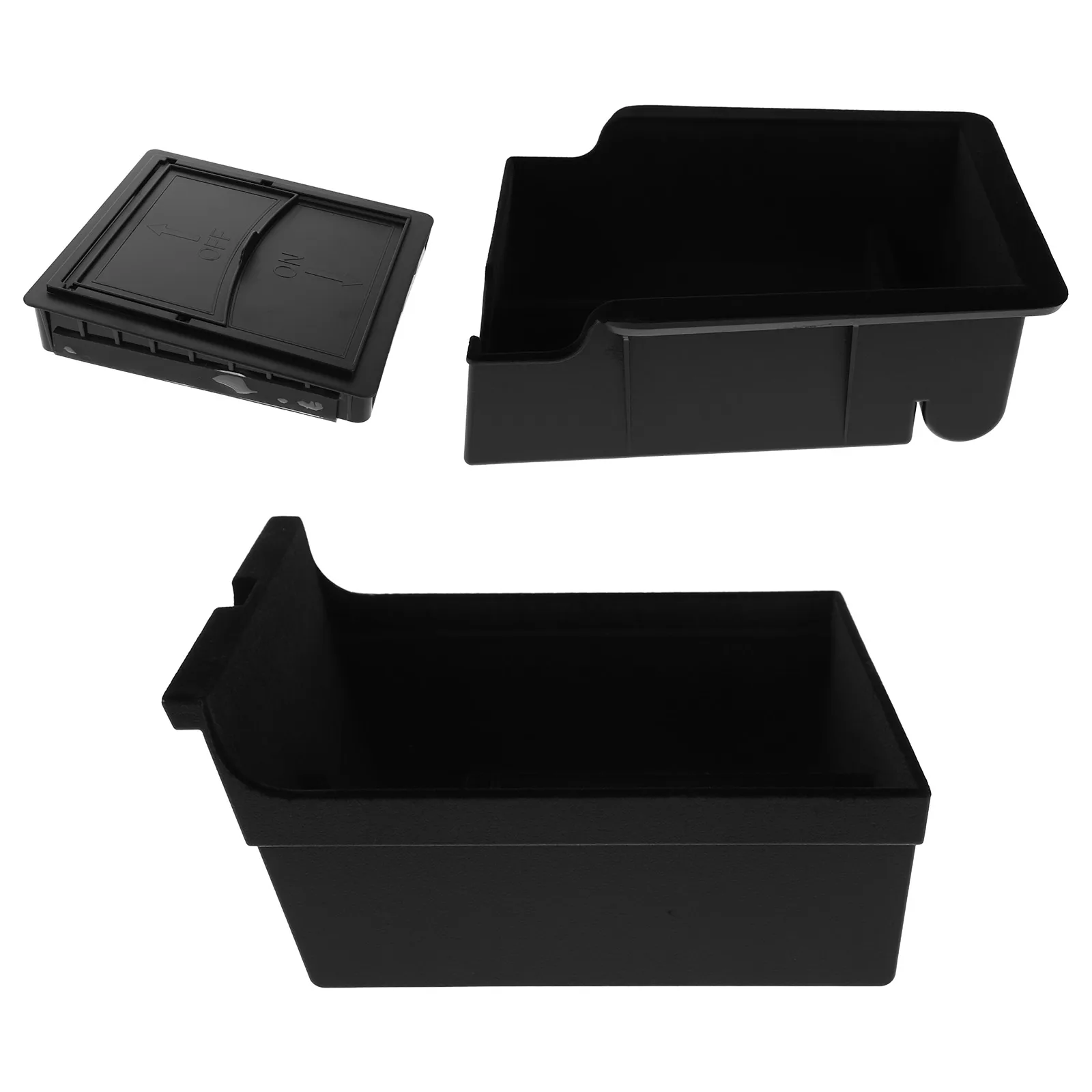 

3pcs Center Console Storage Organizer Box Durable Plastic Hidden Compartment Car Accessories Tray For Y 3 2021