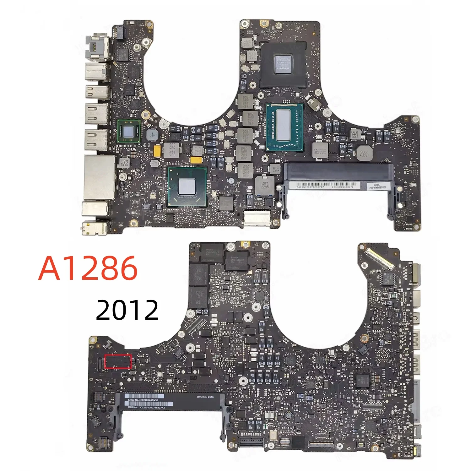 

820-3330-B A1286 LOGIC BALE FOR MacBook Pro A1286 MID 2012 EMC 2556 MD103 MD104 Motherboard 2.3GHz 2.6GHz 2.7GHz