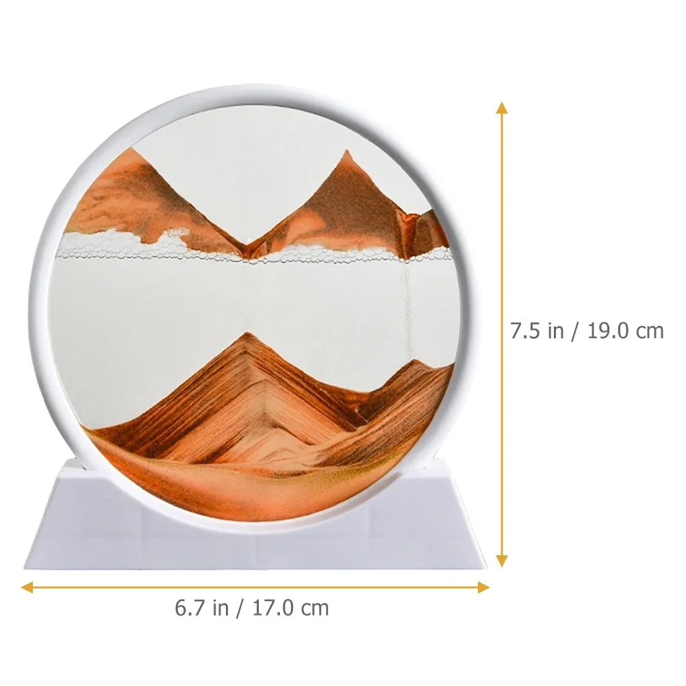 3D Moving Sand Painting Compact Desk Decor For Home Office Living Room Flowing Sand Art Picture Landscape Quicksand Painting