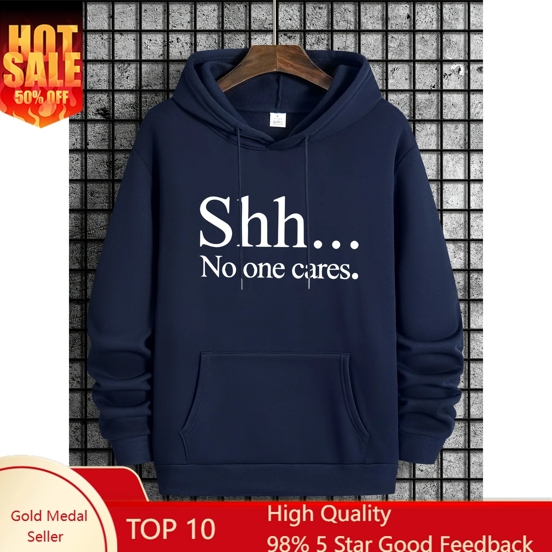 Moletom com capuz para todas as estações, suéter casual de cor sólida ao ar livre, bolso frontal, lavável à máquina, ajuste regular, para camping e ca