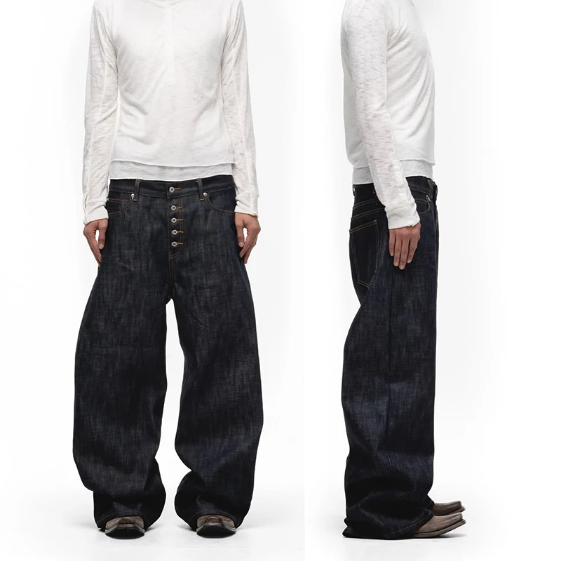 Fait 25SS Amerikanische Retro Rotkanten Jeans 3