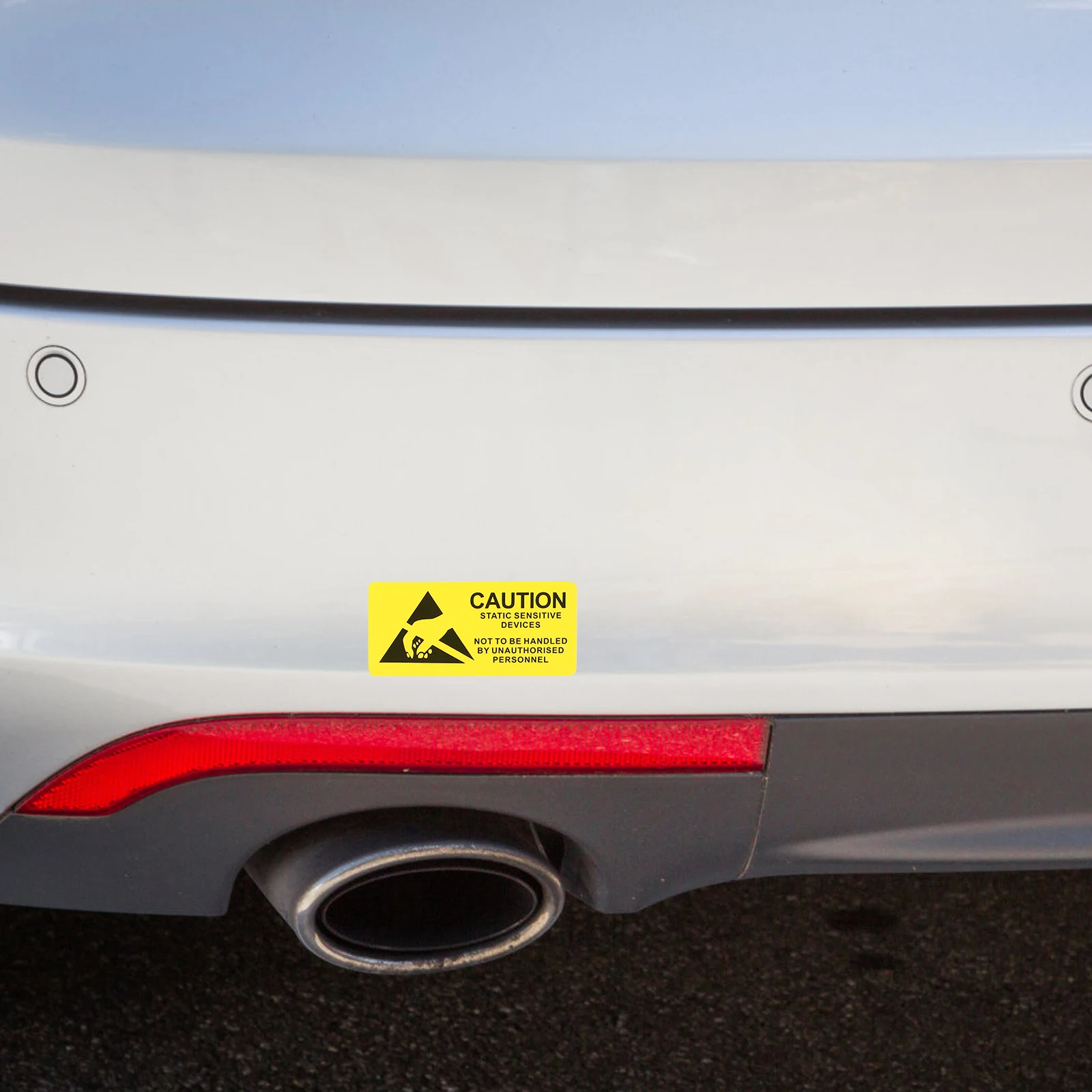 

Static Sensitive Devices Stickers Warning Sign Wall Decals Suffocation Labels Anti Static Resistant Flat Surface Car