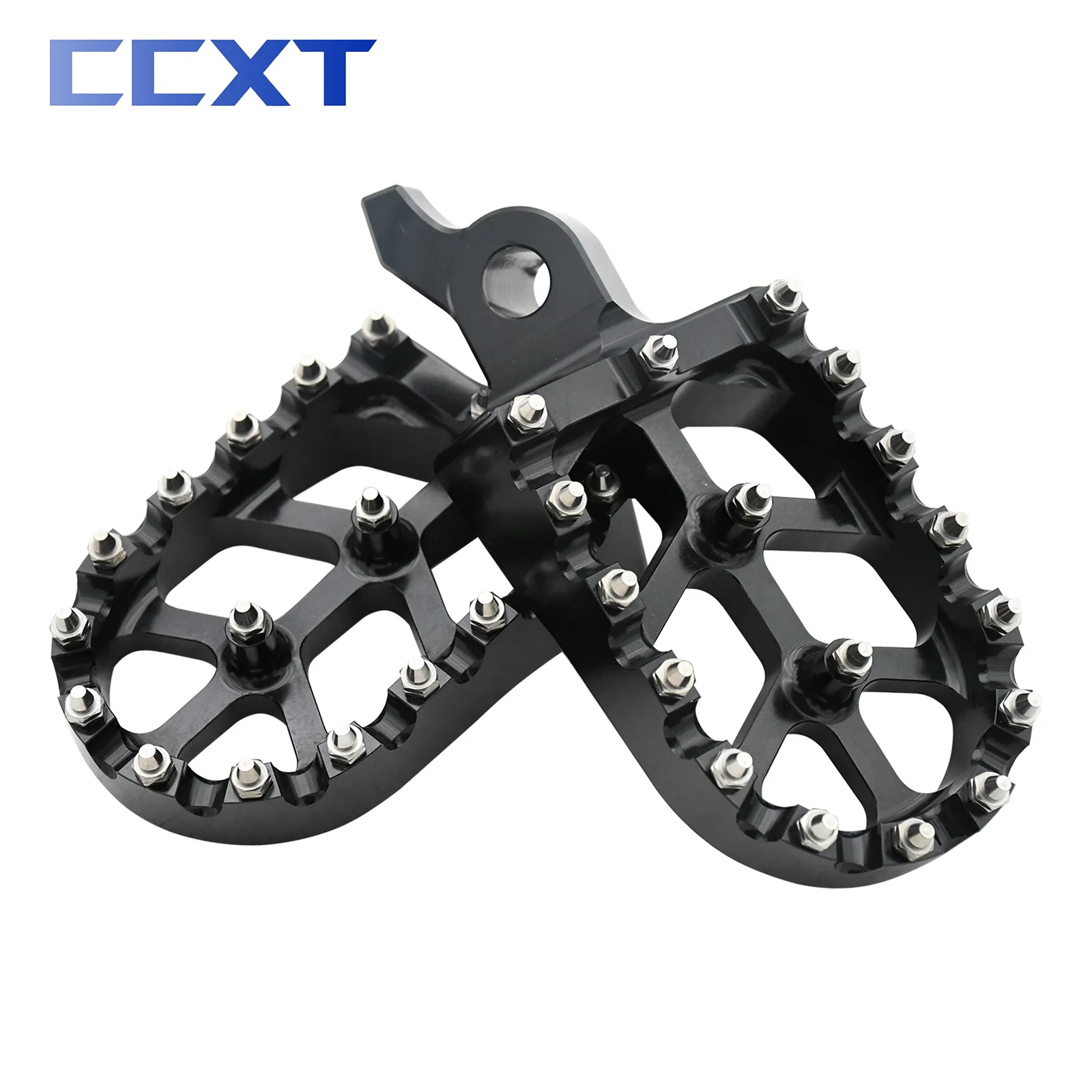 Motorcycle CNC Aluminum Footrest Pedals Foot Pegs For Yamaha YZ250F YZ450F YZ450FX WR450F 2024 YZF250 YZF450 WRF450 YZF450X