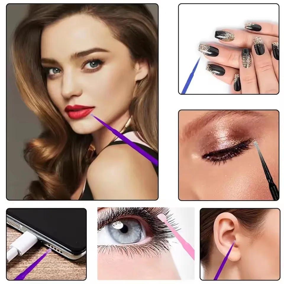 100/500 قطعة المهنية المتاح رمش تمديد مايكرو فرشاة قضيب يشكلون ماسكارا مسحة فرش مسحة ماكياج فرش #3