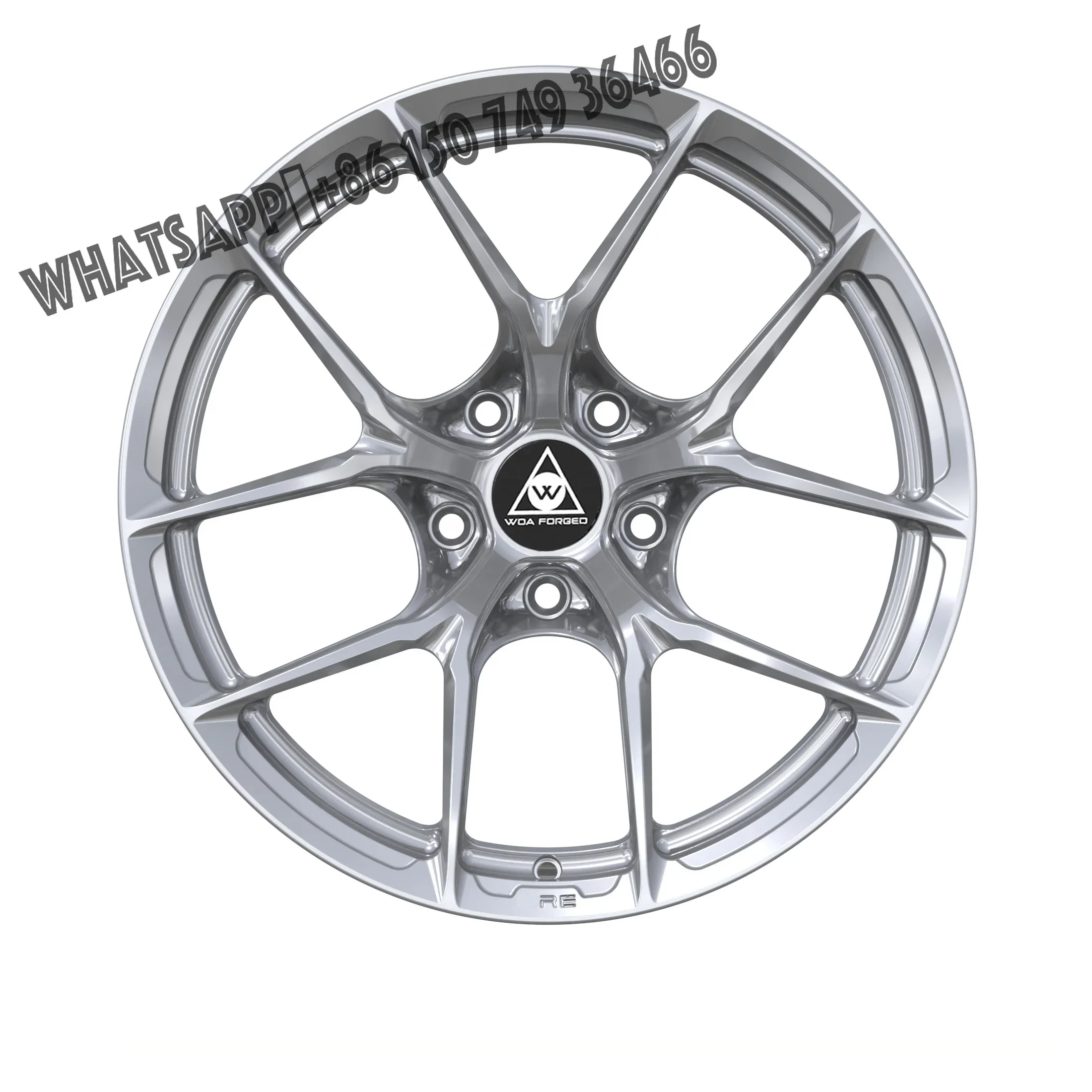 

P104SC Bright Silver Forged Car Wheels Pcd 5*120 5*114.3 5*100 Single Forging High Performance Wheel Hub for HR
