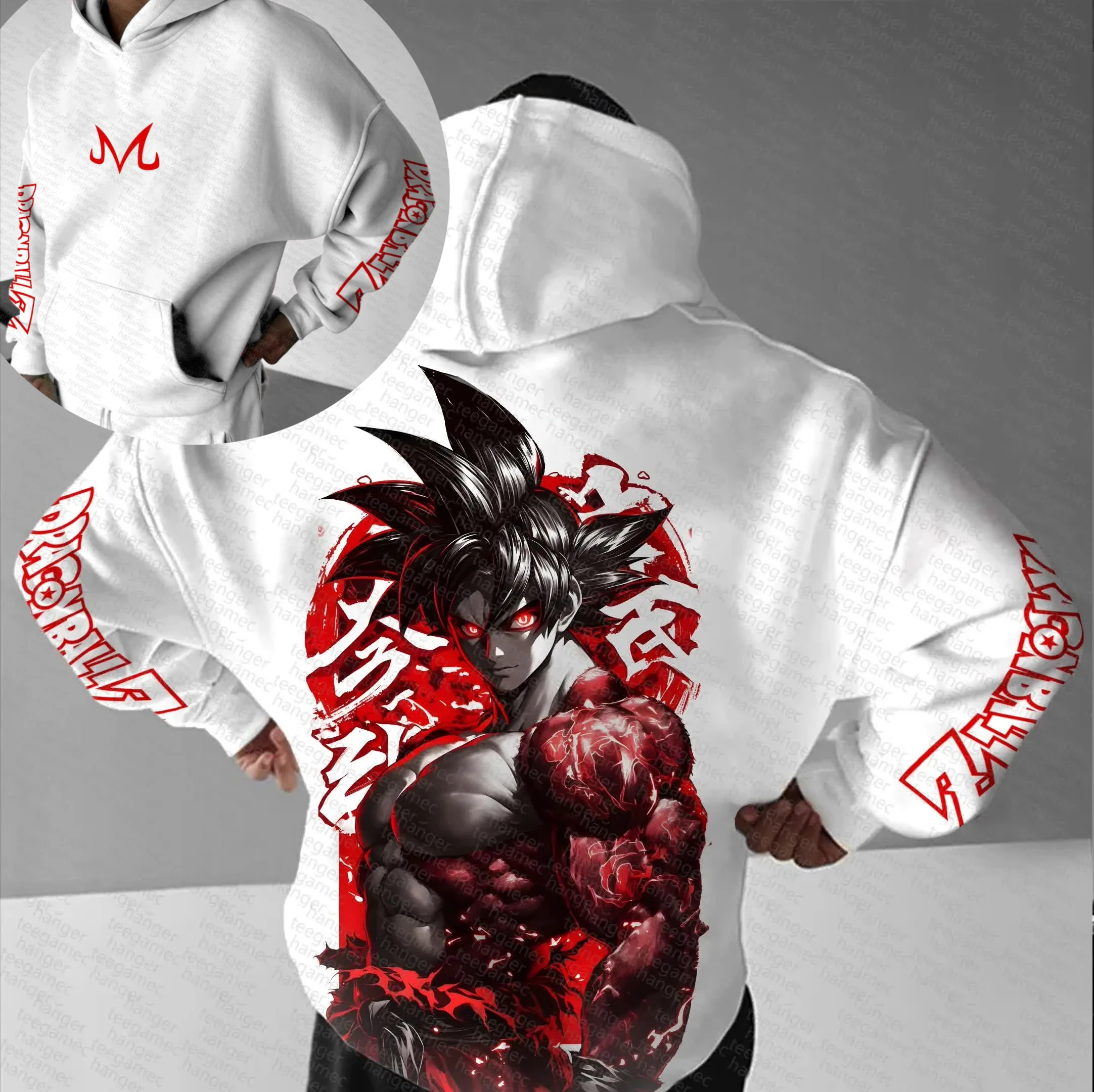 สินค้าอนิเมะดราก้อนบอล เสื้อยืดโอเวอร์ไซส์แฟชั่นฤดูร้อนสำหรับผู้ชายและผู้หญิง、เสื้อฮู้ด、กางเกงขาสั้นและกางเกงวอร์มยอดนิยม