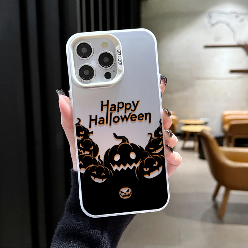 Чехол для телефона с тыквой на Хэллоуин для Samsung Galaxy A24 A33 A34 A14 A13 A23 A55 A15 A35 A25 A05 A05S 5G A54 A53 A32 A52 A52S