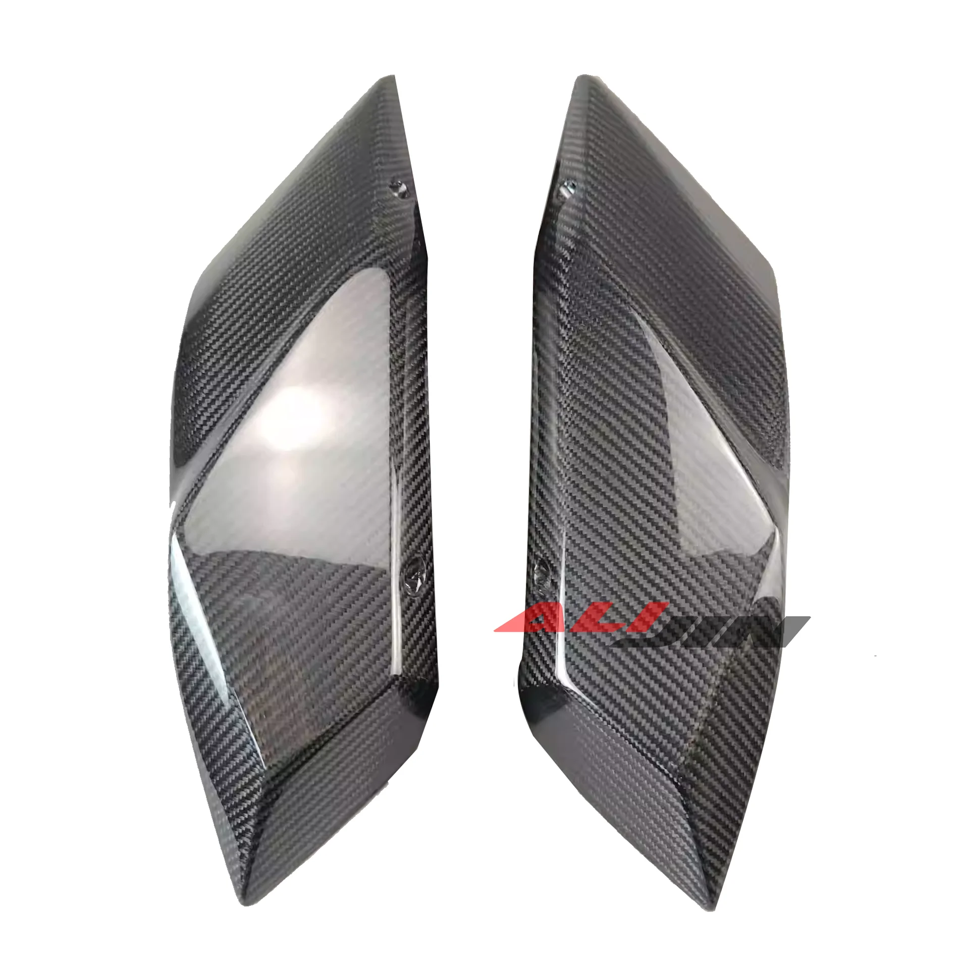 Real Dry Carbon Fiber For KAWASAKI NINJA H2 H2R 2014-2023 Left Right Motorcycle Rear Tail Side Fairing Cover Panel Cowling