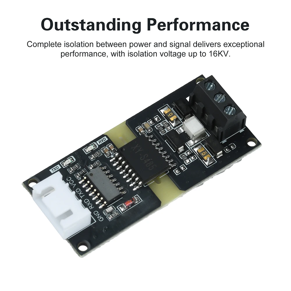 TTL-zu-RS485-Pegelmodul, isoliert, DC 3-5,5 V, RS485-zu-TTL-Signalwandler mit automatischer Flusssteuerung, 110-256000 bps, für Elektroanwendungen – Detail 5
