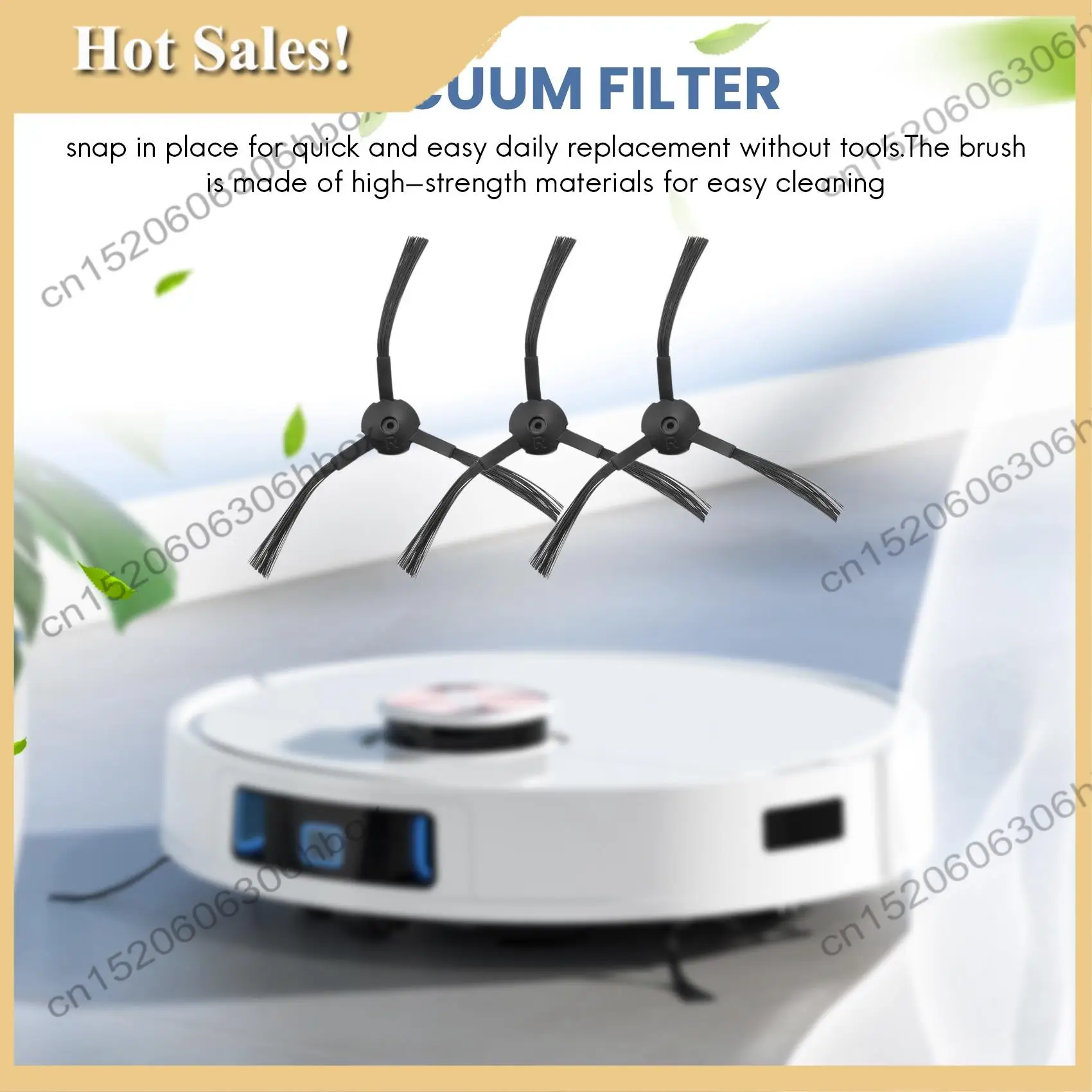 -Pengganti Kit Filter Vakum HARAPAN untuk Vakum Robot Ilife V3 V3S V5 V5S, Filter Penyedot Debu Robot Pro dan 6 Sikat Samping A