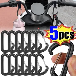 1/3/5pcs D Shape Plastic Carabiner D-Ring Key Chain Spring Hook Backpack Molle Carabiner Clasp Clip Buckle Climbing Outdoor Tool