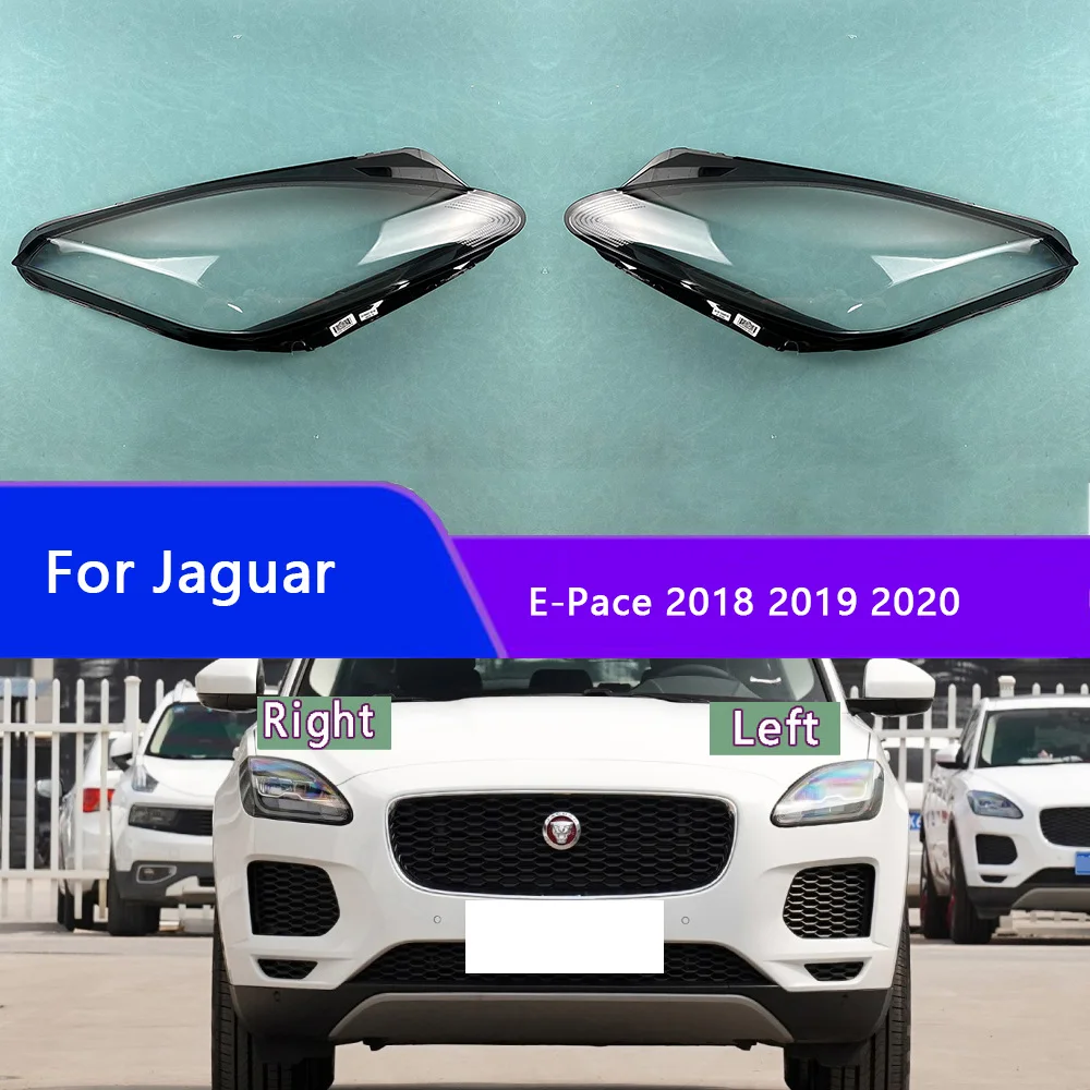 

For Jaguar E-Pace 2018 2019 2020 Front Headlamp Cover Transparent Lampshade Headlight Shell Lamp Shade Plexiglass