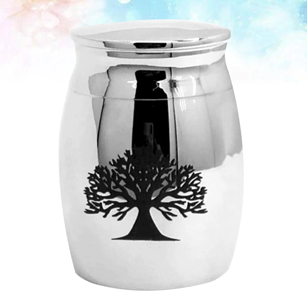 

Cinerary Urn Commemorative Casket Stainless Steel Pet Souvenir Funeral Urns for Ashes