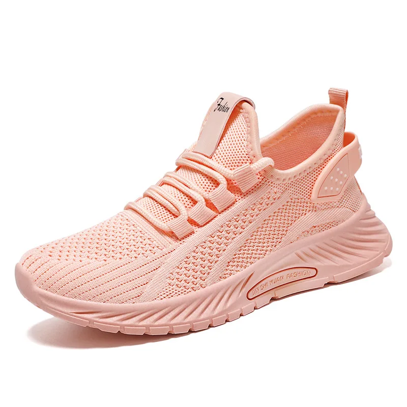 Nuove scarpe da corsa leggere Tinta unita Sport Scarpe singole casual Sneaker antiscivolo da donna comoda e traspirante per tutte le stagioni