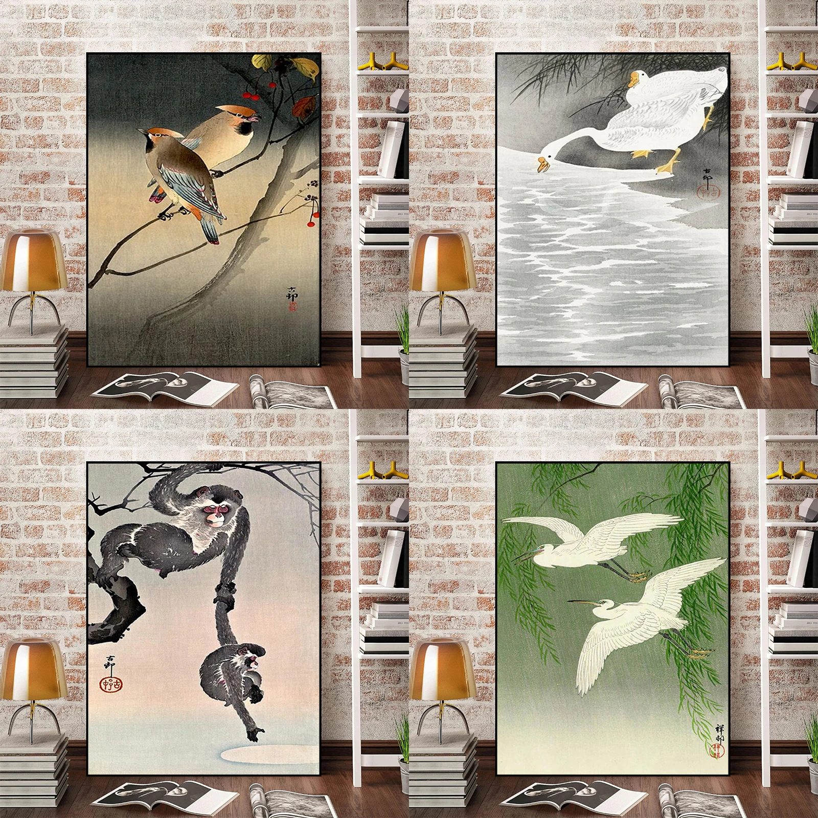 

Hokusai Ohara Koson Japanese Art Poster Wall Posters Room Decor Home Decorations Bedroom Decoration Decorative Paintings Canvas