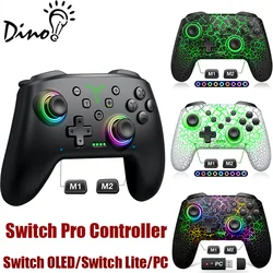 Dinofire controlador sem fio para nintendo switch oled/lite/android/ios console pro gamepad conexão sem fio pro gamepad