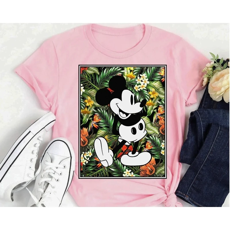 

Летняя мода 2025 года, классическая рубашка в стиле Минни Маус, рубашка с Минни Маус, рубашка для отпуска, рубашка в стиле ретро, рубашка в стиле Минни в стиле ретро